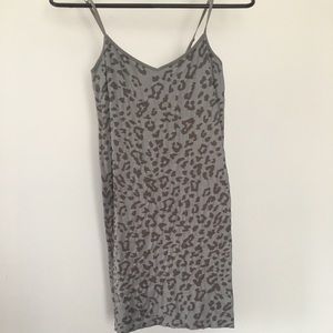 Free People Stretchy Mini Print Slip Dress